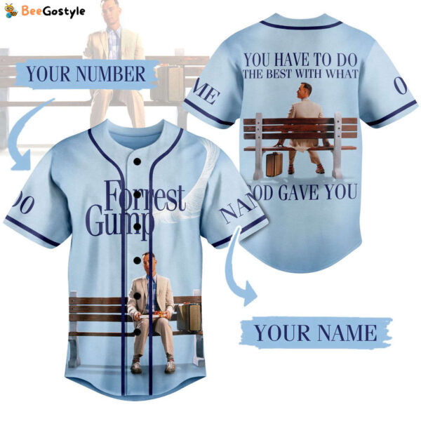 Forrest Gump Baseball Jersey For Men Women And Kids Gift for Fans