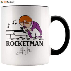 Funny Elton John Rocket Man Play Piano mugs
