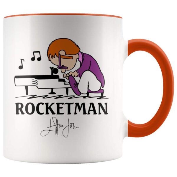 Funny Elton John Rocket Man Play Piano mugs