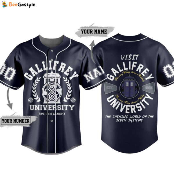 Gallifrey University Baseball Jersey For Men Women And Kids Gift for Fans