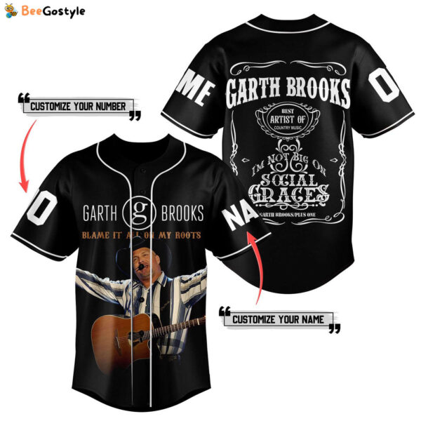 Garth Brooks Baseball Jersey For Men Women And Kids Gift for Fans