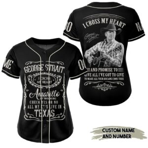 George Strait Baseball Jersey For Men Women And Kids Gift for Fans 1