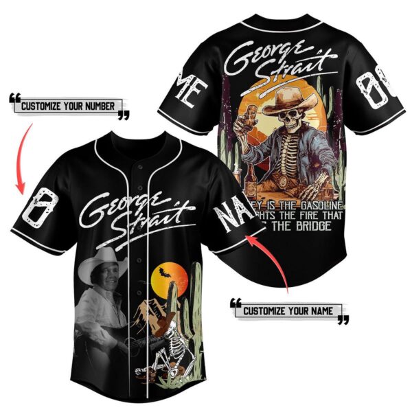 George Strait Baseball Jersey For Men Women And Kids Gift for Fans