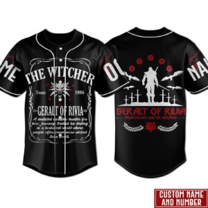 Geralt of Rivia Baseball Jersey For Men Women And Kids Gift for Fans 3