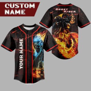 Ghost Rider Baseball Jersey For Men Women And Kids Gift for Fans 1