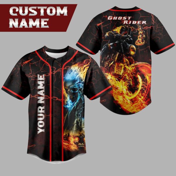 Ghost Rider Baseball Jersey For Men Women And Kids Gift for Fans