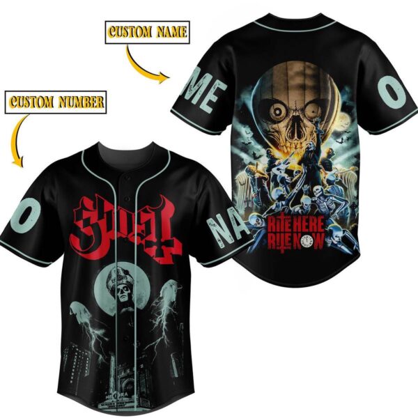 Ghost Rite Here Rite Now Baseball Jersey For Men Women And Kids Gift for Fans