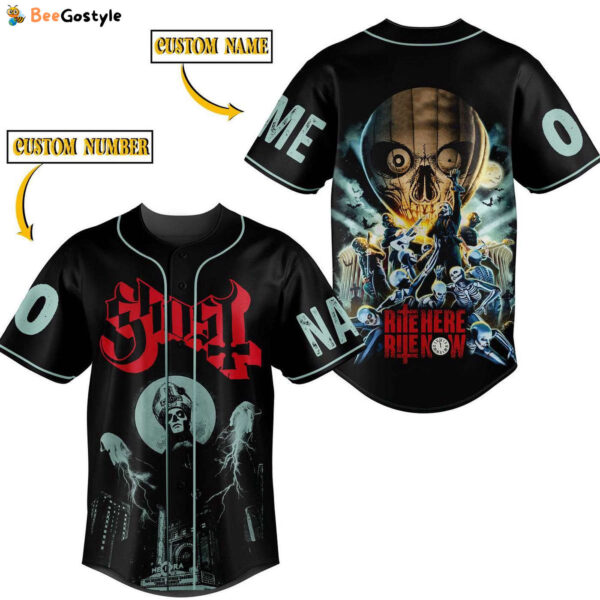 Ghost Rite Here Rite Now Baseball Jersey For Men Women And Kids Gift for Fans