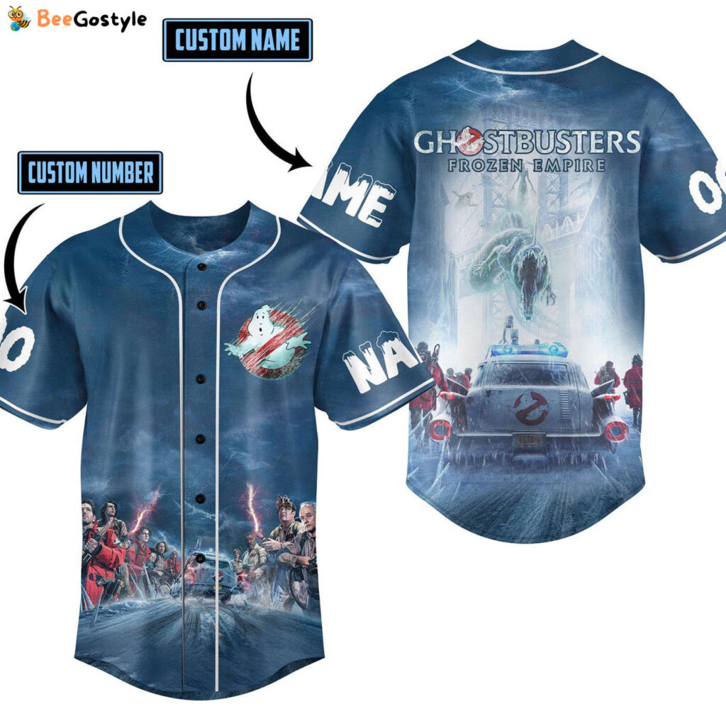 Ghostbusters Frozen Empize Baseball Jersey For Men Women And Kids Gift for Fans Ghostbusters Frozen Empize Baseball Jersey For Men Women And Kids Gift for Fans