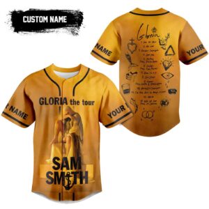 Gloria Sam Smith Baseball Jersey For Men Women And Kids Gift for Fans 3
