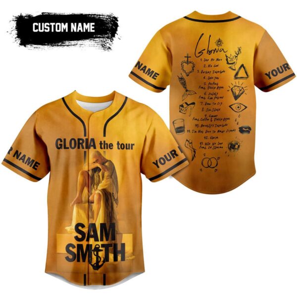 Gloria Sam Smith Baseball Jersey For Men Women And Kids Gift for Fans
