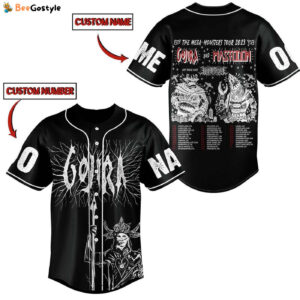 Gojira And Mastodon Baseball Jersey For Men Women And Kids Gift for Fans