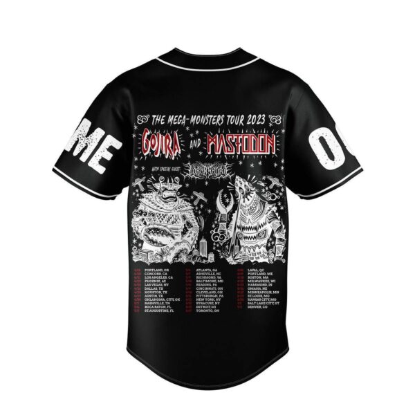 Gojira And Mastodon Baseball Jersey For Men Women And Kids Gift for Fans