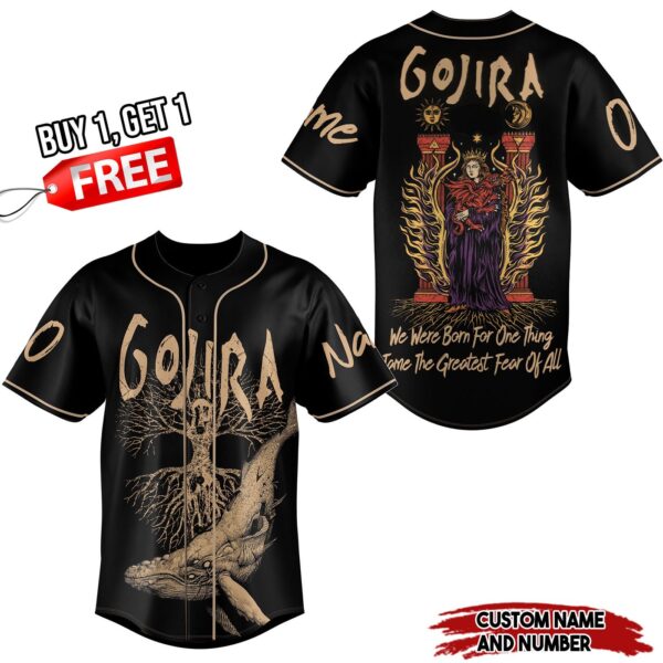 Gojira Band Baseball Jersey For Men Women And Kids Gift for Fans