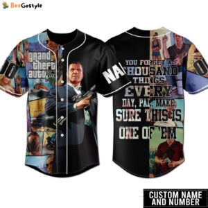 Grand Theft Auto V Baseball Jersey For Men Women And Kids Gift for Fans