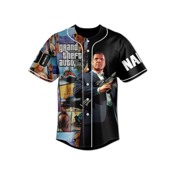 Grand Theft Auto V Baseball Jersey For Men Women And Kids Gift for Fans