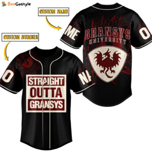 Gransys University Baseball Jersey For Men Women And Kids Gift for Fans
