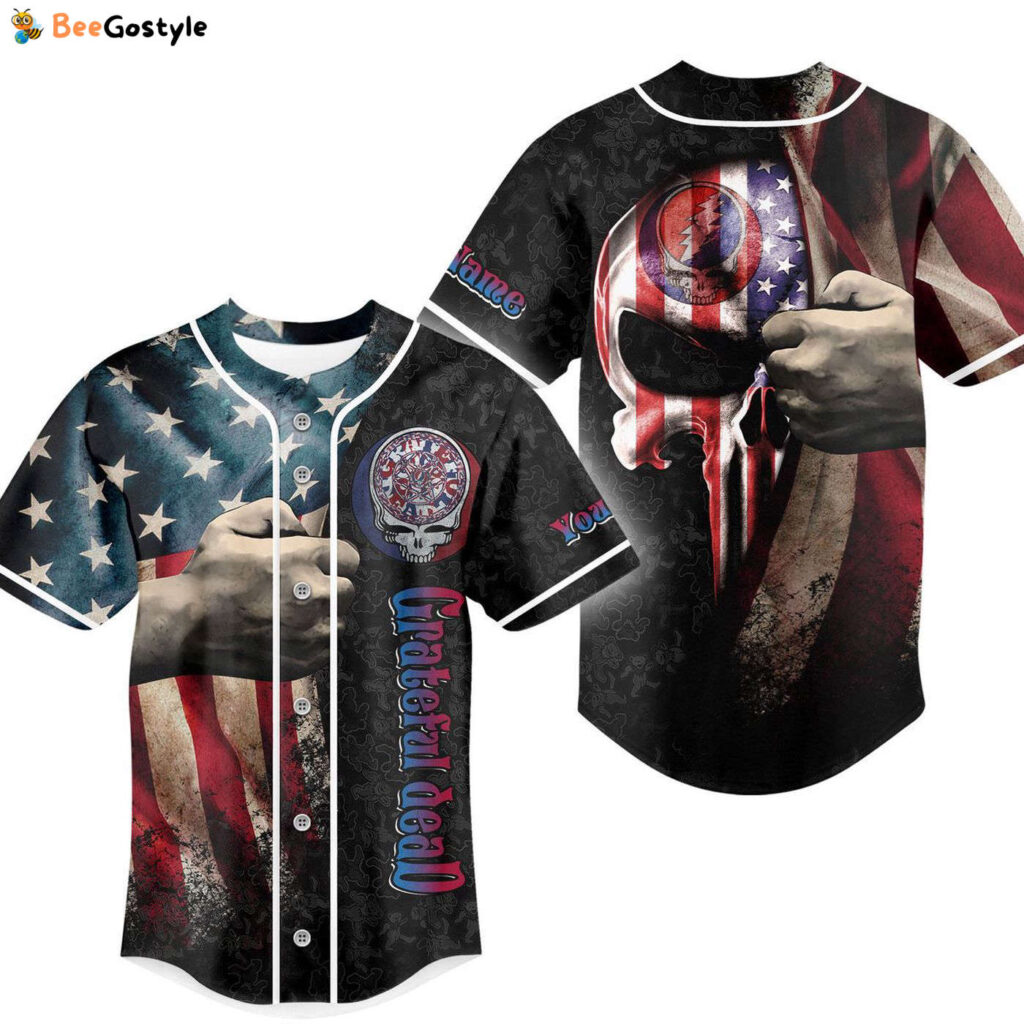 Grateful Dead Baseball Jersey For Men Women And Kids Gift for Fans Grateful Dead Baseball Jersey For Men Women And Kids Gift for Fans