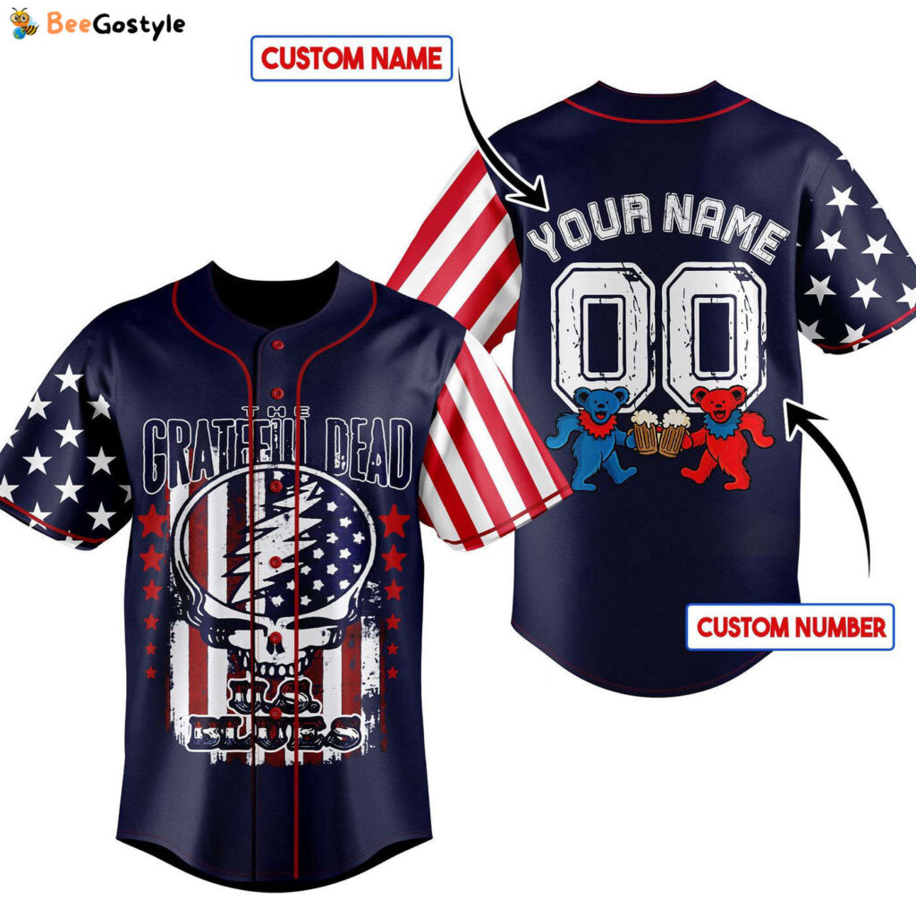 Grateful Dead Baseball Jersey For Men Women And Kids Gift for Fans Grateful Dead Baseball Jersey For Men Women And Kids Gift for Fans