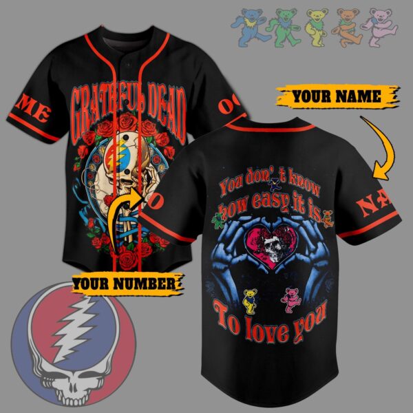 Grateful Dead Baseball Jersey For Men Women And Kids Gift for Fans