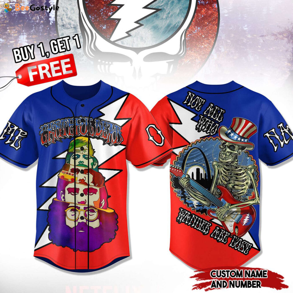 Grateful Dead Baseball Jersey For Men Women And Kids Gift for Fans Grateful Dead Baseball Jersey For Men Women And Kids Gift for Fans