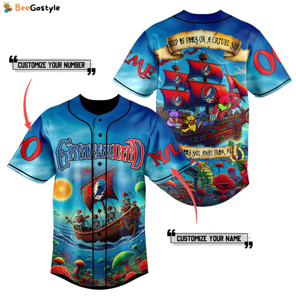 Grateful Dead Baseball Jersey For Men Women And Kids Gift for Fans Grateful Dead Baseball Jersey For Men Women And Kids Gift for Fans