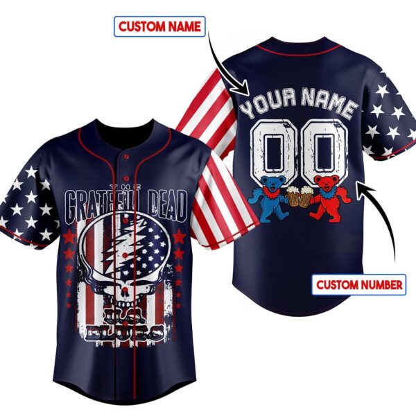 Grateful Dead Baseball Jersey For Men Women And Kids Gift for Fans