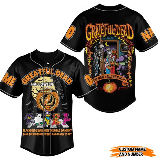 Grateful Dead Halloween Baseball Jersey For Men Women And Kids Gift for Fans