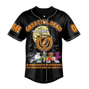 Grateful Dead Halloween Baseball Jersey For Men Women And Kids Gift for Fans 1