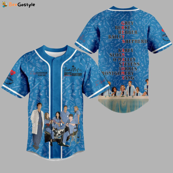 Grey Anatomy Baseball Jersey For Men Women And Kids Gift for Fans