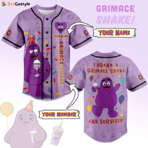 Grimace Shake Baseball Jersey For Men Women And Kids Gift for Fans