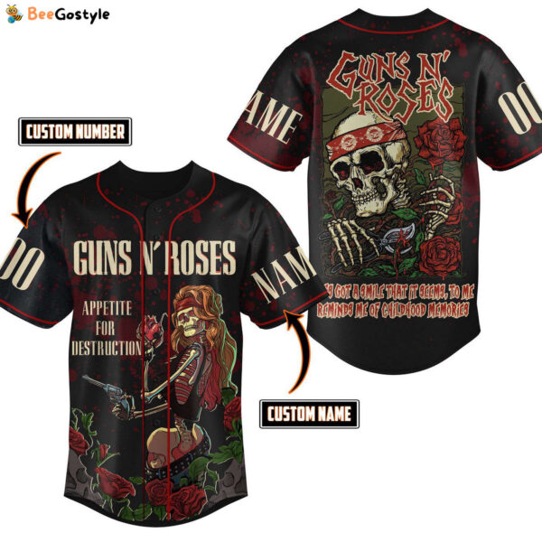 Guns N Roses Baseball Jersey For Men Women And Kids Gift for Fans