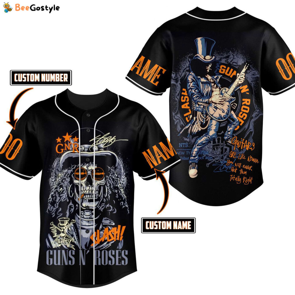 Guns N Roses Baseball Jersey For Men Women And Kids Gift for Fans Guns N Roses Baseball Jersey For Men Women And Kids Gift for Fans