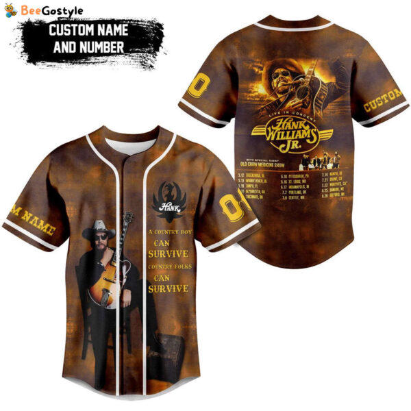 Hank Williams Jr Baseball Jersey For Men Women And Kids Gift for Fans