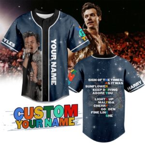 Harry Styles Baseball Jersey For Men Women And Kids Gift for Fans 1
