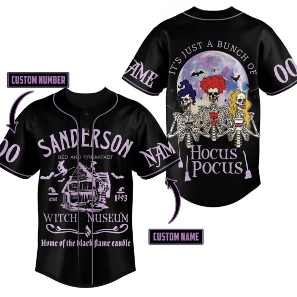 Hocus Pocus Baseball Jersey For Men Women And Kids Gift for Fans