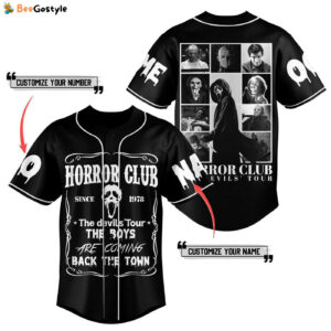 Horror Club Baseball Jersey For Men Women And Kids Gift for Fans