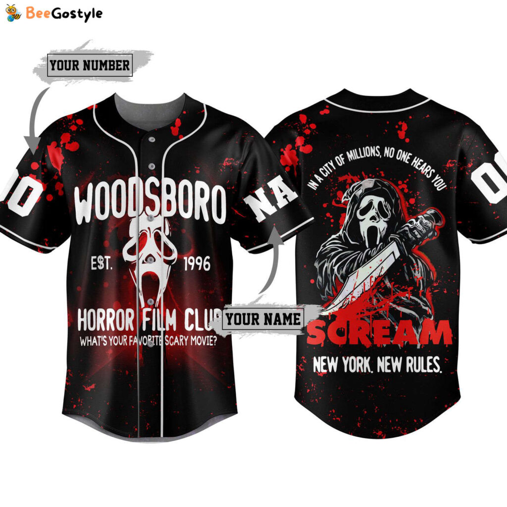 Horror Movie Club Baseball Jersey For Men Women And Kids Gift for Fans Horror Movie Club Baseball Jersey For Men Women And Kids Gift for Fans