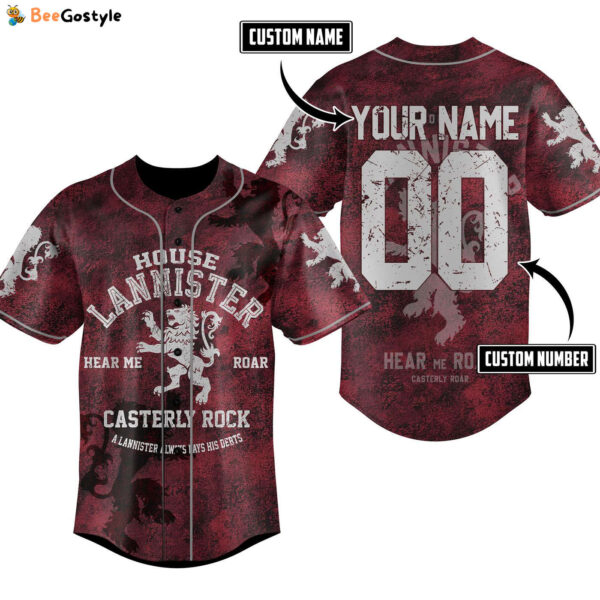 House Lannister Baseball Jersey For Men Women And Kids Gift for Fans
