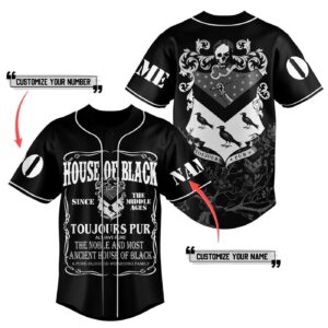 House of Black Baseball Jersey For Men Women And Kids Gift for Fans 1