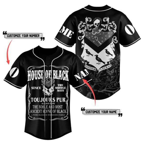 House of Black Baseball Jersey For Men Women And Kids Gift for Fans