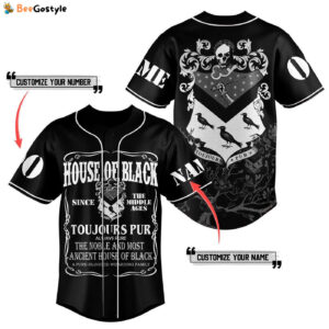 House of Black Baseball Jersey For Men Women And Kids Gift for Fans