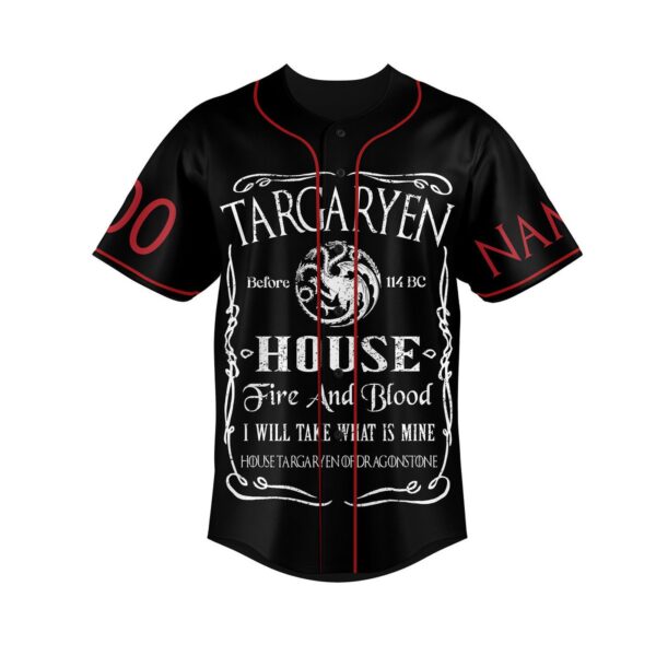 House Targaryen Baseball Jersey For Men Women And Kids Gift for Fans