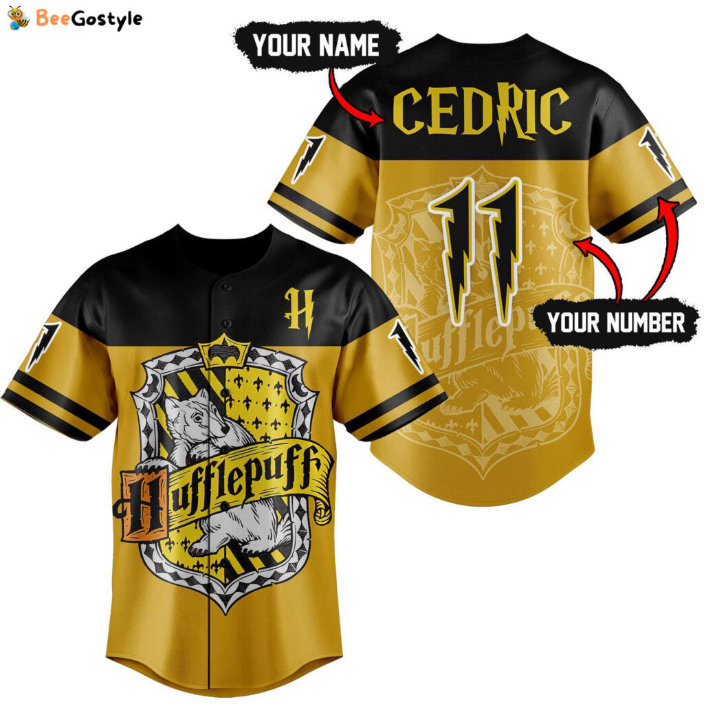 Hufflepuff Harry Potter Baseball Jersey For Men Women And Kids Gift for Fans Hufflepuff Harry Potter Baseball Jersey For Men Women And Kids Gift for Fans