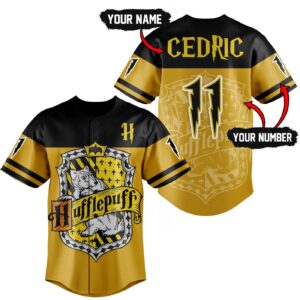 Hufflepuff Harry Potter Baseball Jersey For Men Women And Kids Gift for Fans 3