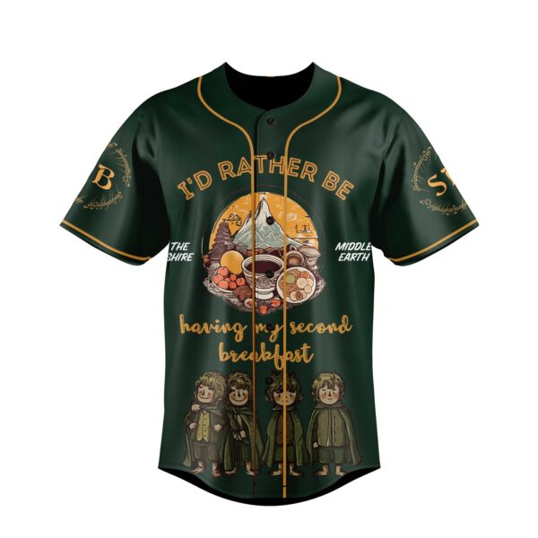 I Would Rather Be Having My Second Breakfast Baseball Jersey For Men Women And Kids Gift for Fans