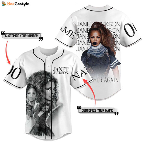 Janet Jackson Baseball Jersey For Men Women And Kids Gift for Fans