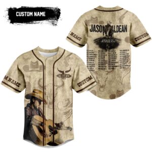 Jason Aldean Baseball Jersey For Men Women And Kids Gift for Fans 1
