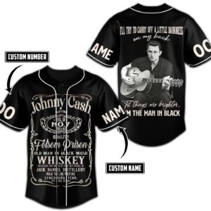 Johnny Cash Baseball Jersey For Men Women And Kids Gift for Fans 1