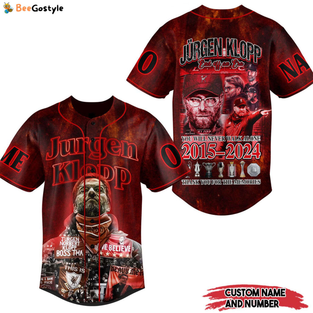 Jurgen Klopp Baseball Jersey For Men Women And Kids Gift for Fans Jurgen Klopp Baseball Jersey For Men Women And Kids Gift for Fans